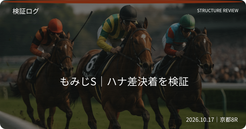 2026年もみじSの検証。ロンドンガーズが優勝し、アンムート2着、カレンハウ3着。3連複的中も各100円購入の試算では回収率78.3%。